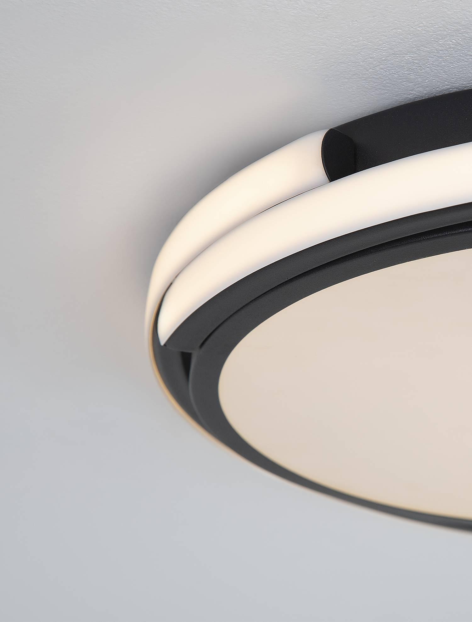 Odrey Ceiling Light Aluminum Black 1-light 1