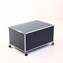 Lowboard 1x1 with casters steel blue 3