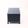 Lowboard 1x1 with casters steel blue 4