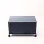 Lowboard 1x1 with casters steel blue 5
