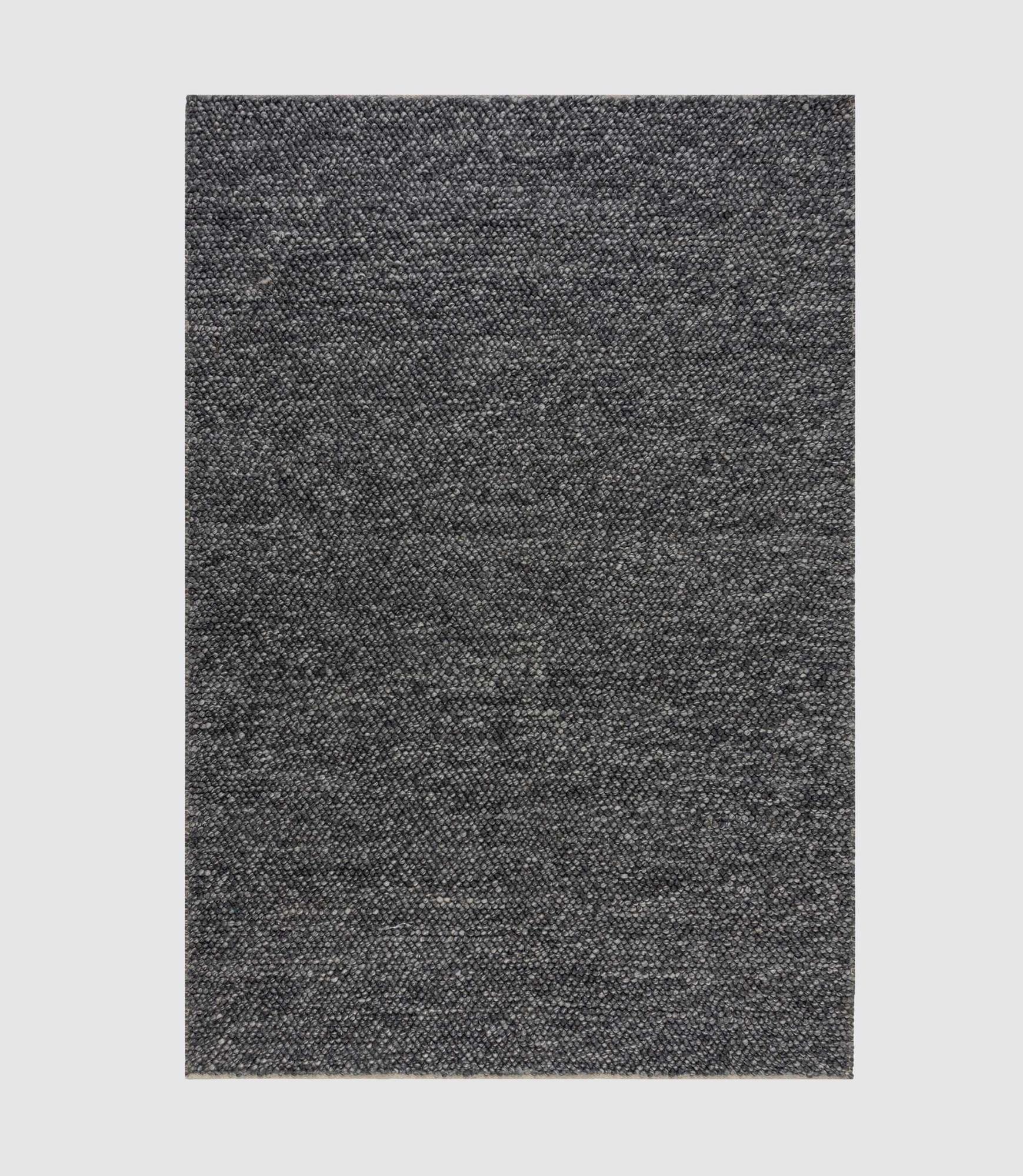 Wool blend rug Minerals Dark Grey 120 x 170 cm 1