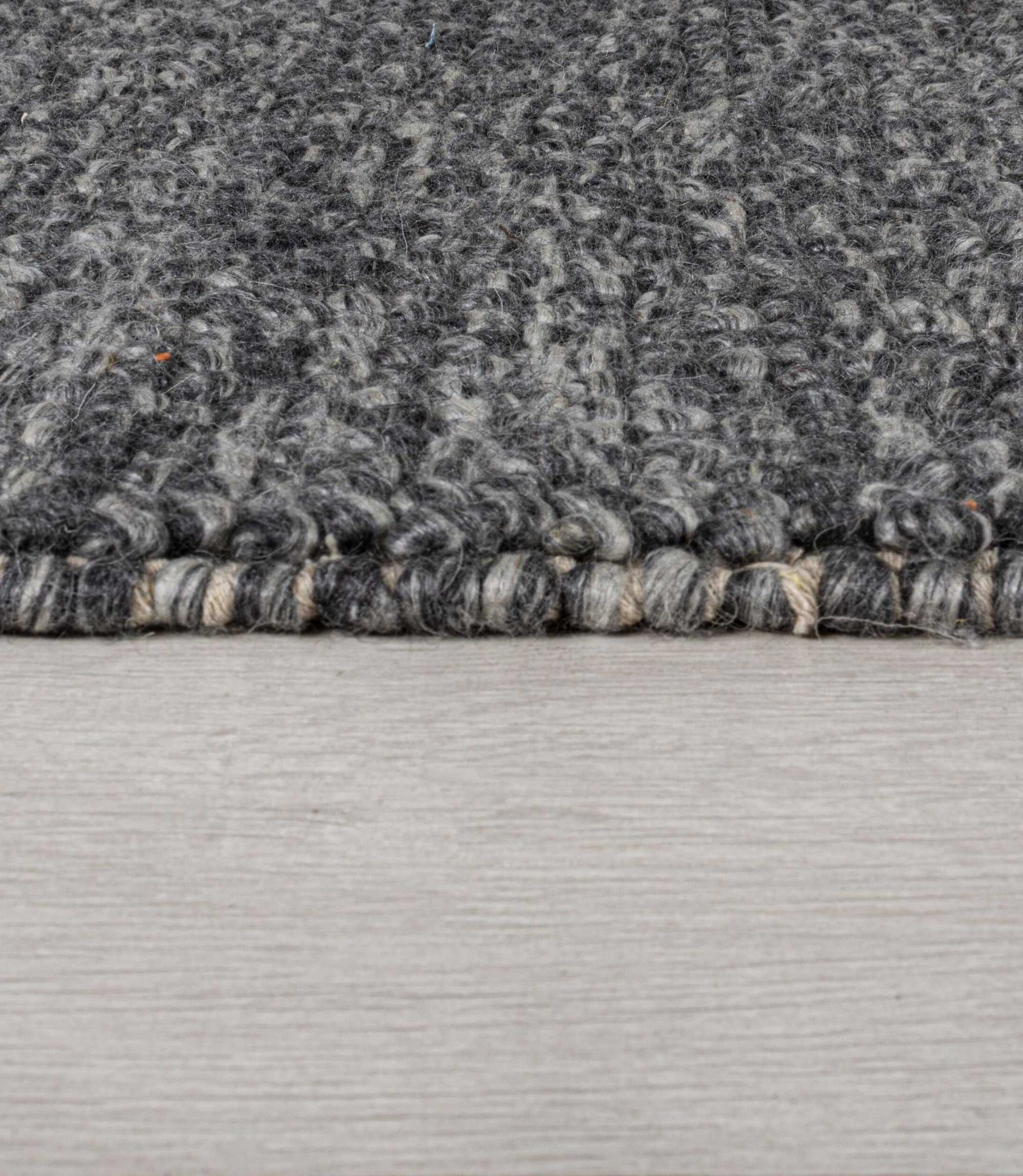 Wool blend rug Minerals Dark Grey 120 x 170 cm 3