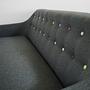 Ritchie Sofa 3-Seater Textile Anthracite Colored Buttons 4
