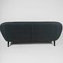 Ritchie Sofa 3-Seater Textile Anthracite Colored Buttons 8