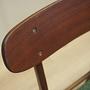 4x Sedia da pranzo in legno di teak anni '70 5