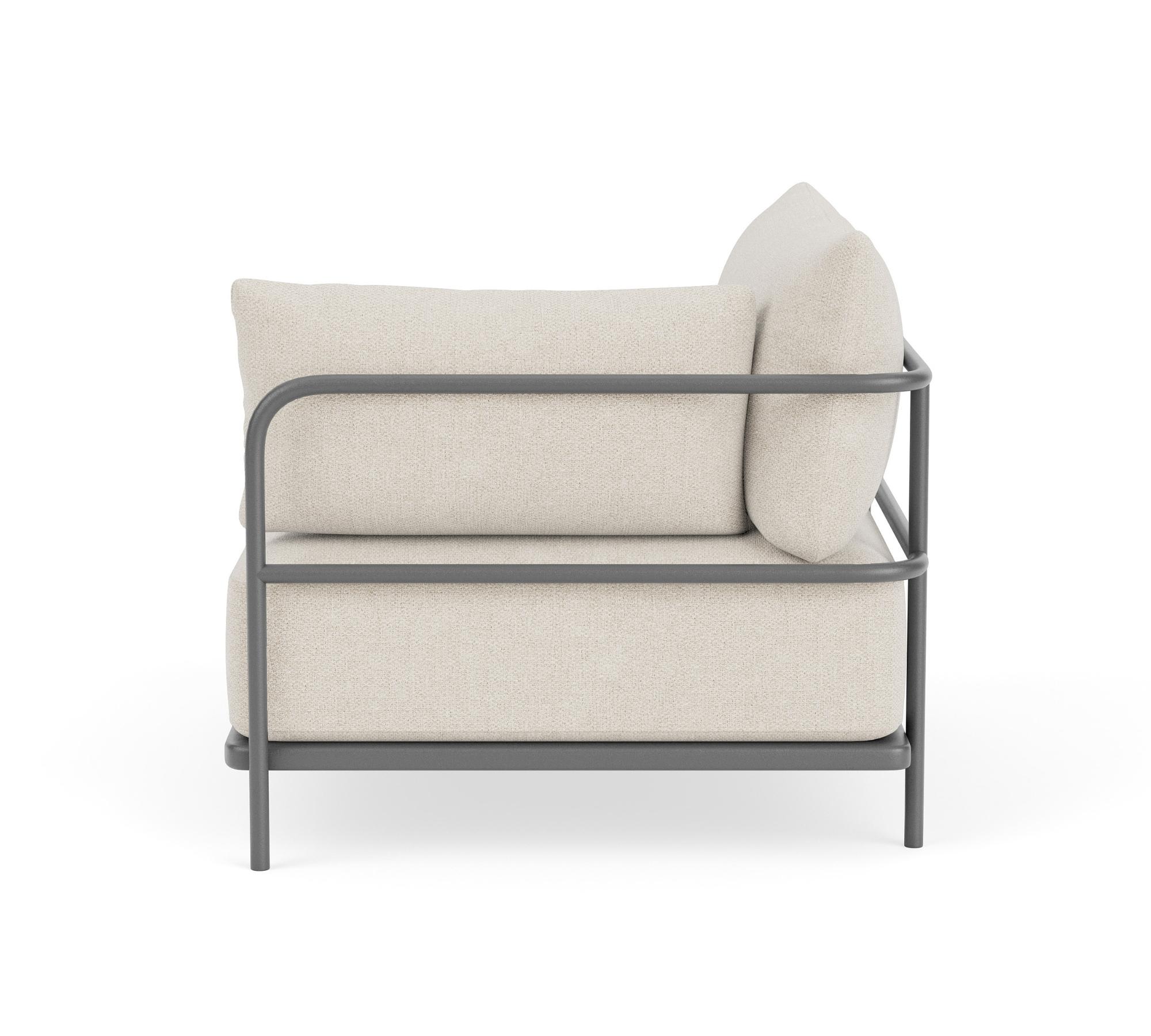 Vincent Outdoor 1-Seater Module Right Martinique 1