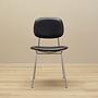 Dining chair faux leather metal 1970s 2