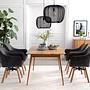 Mabontot Swiveling Armchair Chenille Oak 1