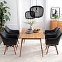 Mabontot Swiveling Armchair Chenille Oak 2