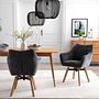 Mabontot Swiveling Armchair Chenille Oak 3