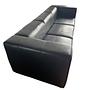 Carmo Sofa 3-Seater Leather Black 1