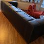 Carmo Sofa 3-Seater Leather Black 3