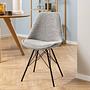 2x Bonito Chair Bouclé Grey 1