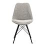 2x Bonito Chair Bouclé Grey 3