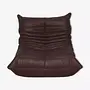 Divano Togo 3 posti, divano angolare & poltrona pelle Madras marrone 1