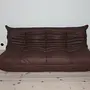 Divano Togo 3 posti, divano angolare & poltrona pelle Madras marrone 3