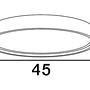 Olaf Ceiling Light Aluminum White 1-light 1