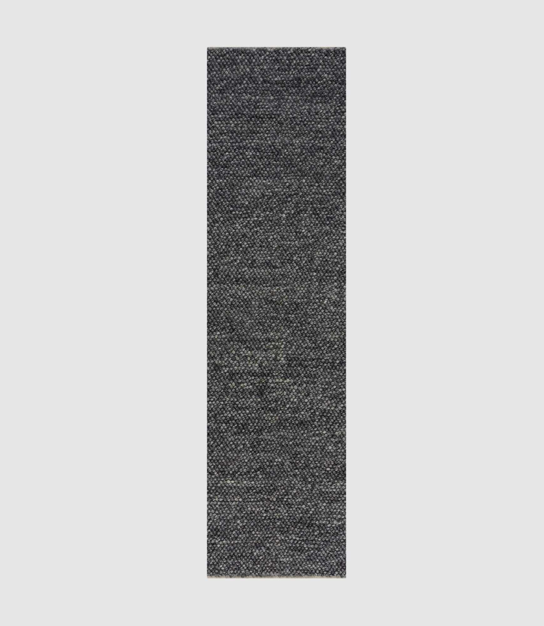Minerals Läufer Wollmischung Dunkelgrau 60x230cm 1