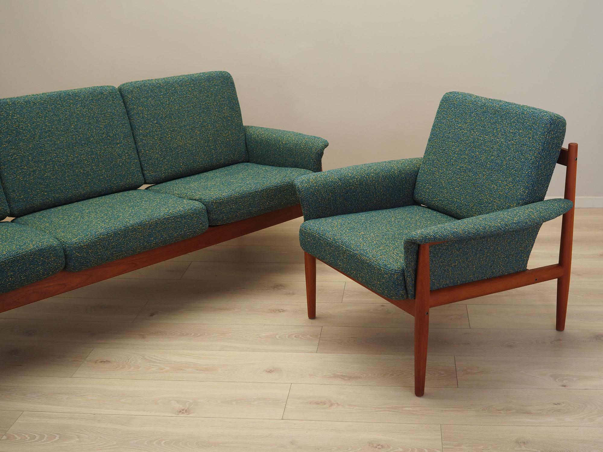 Living room set green 1960s 2