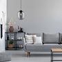 Regi Pendant Lamp Iron Smoke Glass 1-light 1