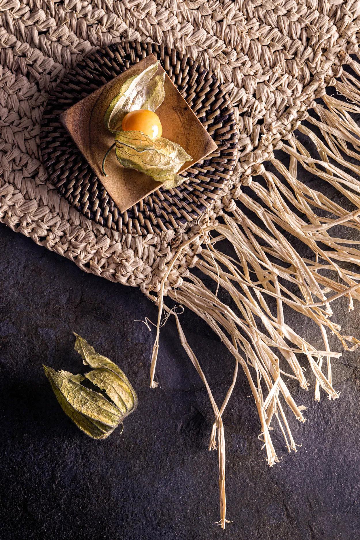 Salt dish Teak wood Brown 2