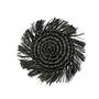 Fringe Raffia Coaster Black 0