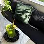 Fringe Raffia Coaster Black 4