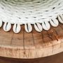 The Seagrass Basket Coaster - White 2
