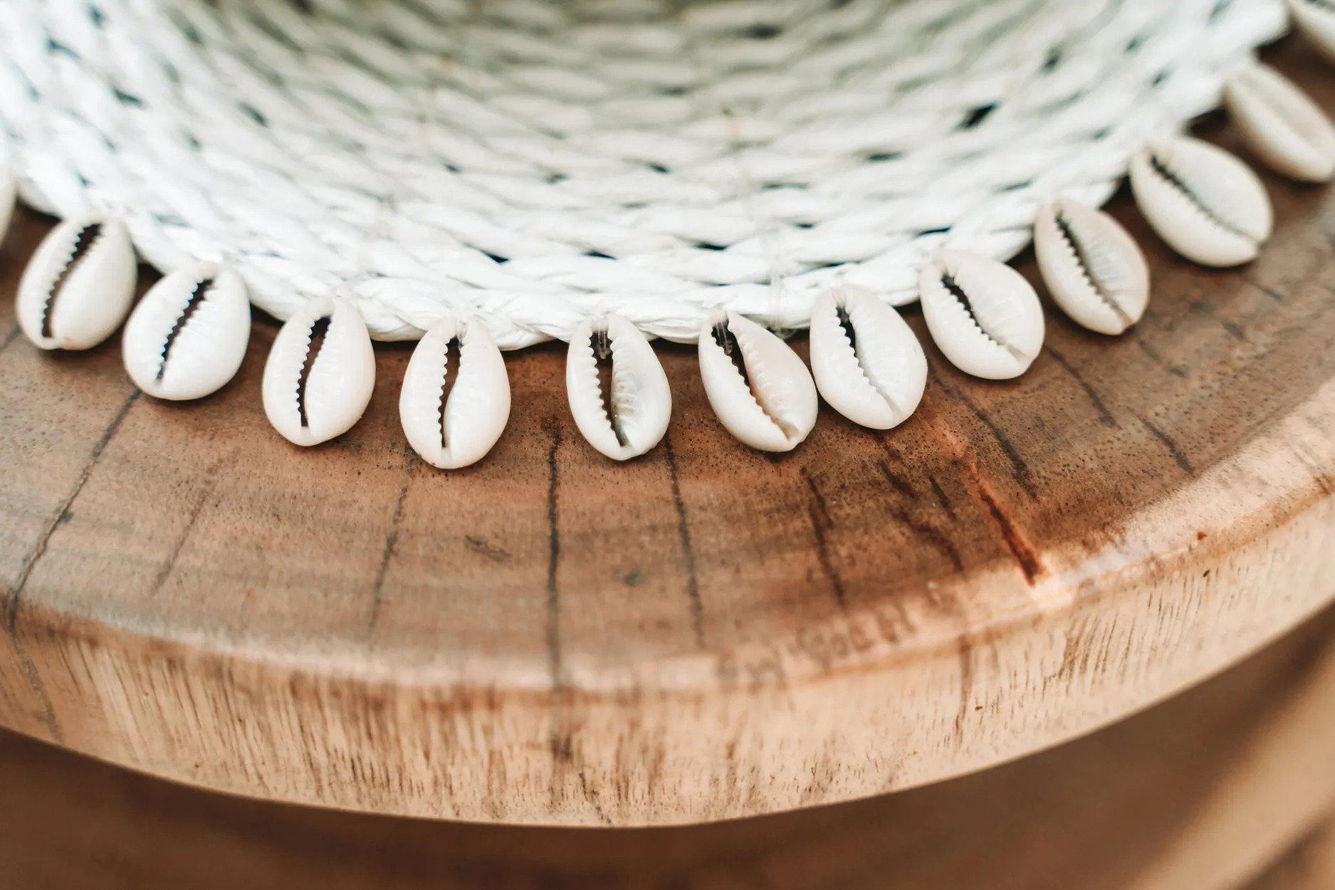The Seagrass Basket Coaster - White 2