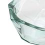 Origami bowl light blue glass 1