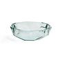Origami bowl light blue glass 0