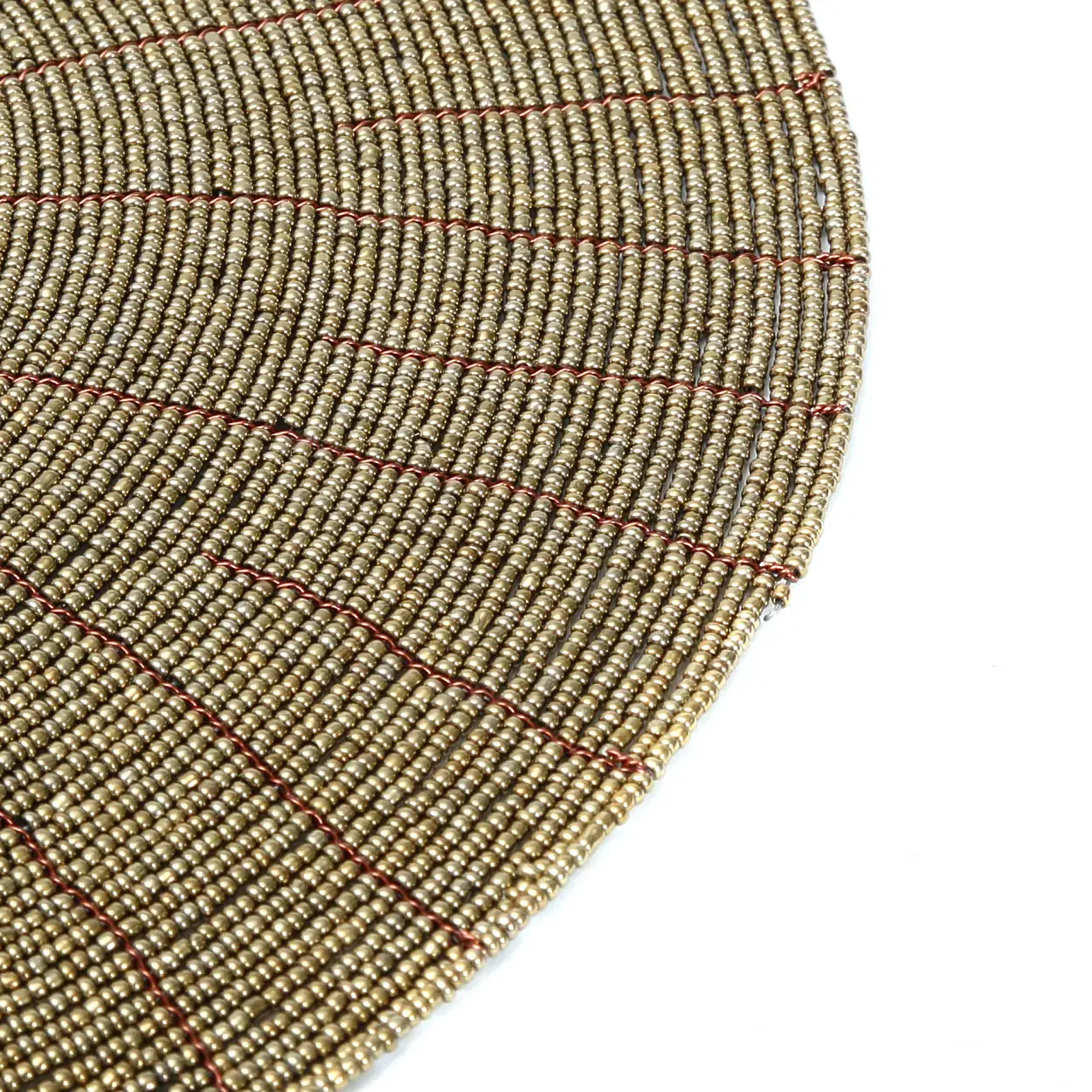 Beaded placemat Light brown 4