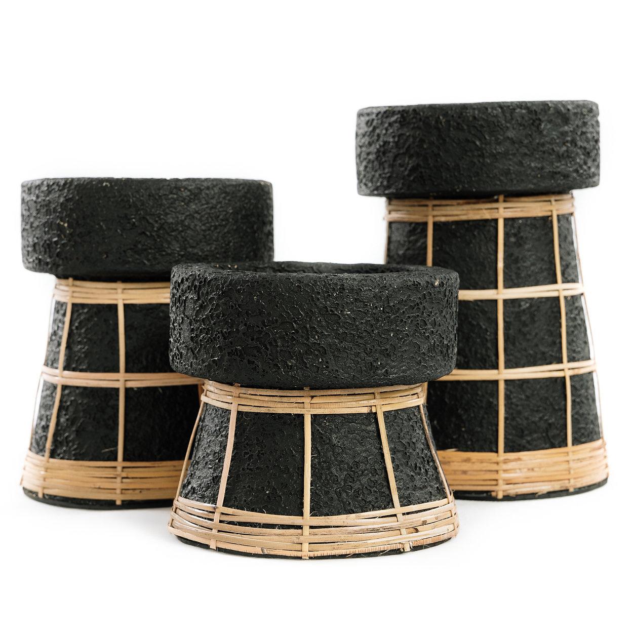 Serene Candle Holder Black 5