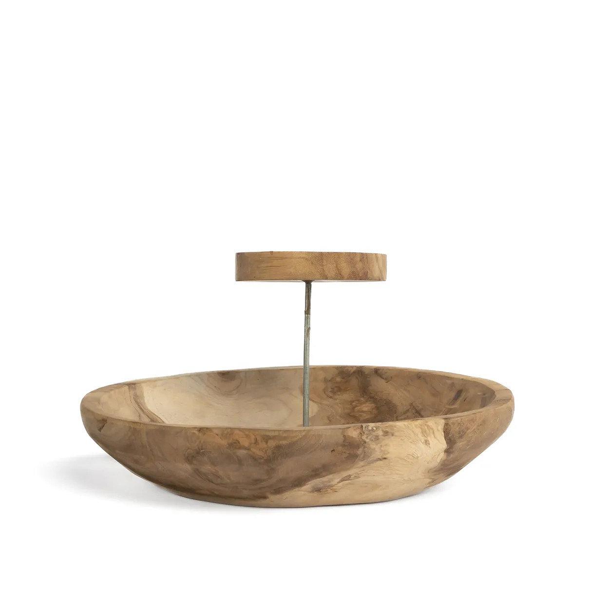 Plate Candle holder Wood 0