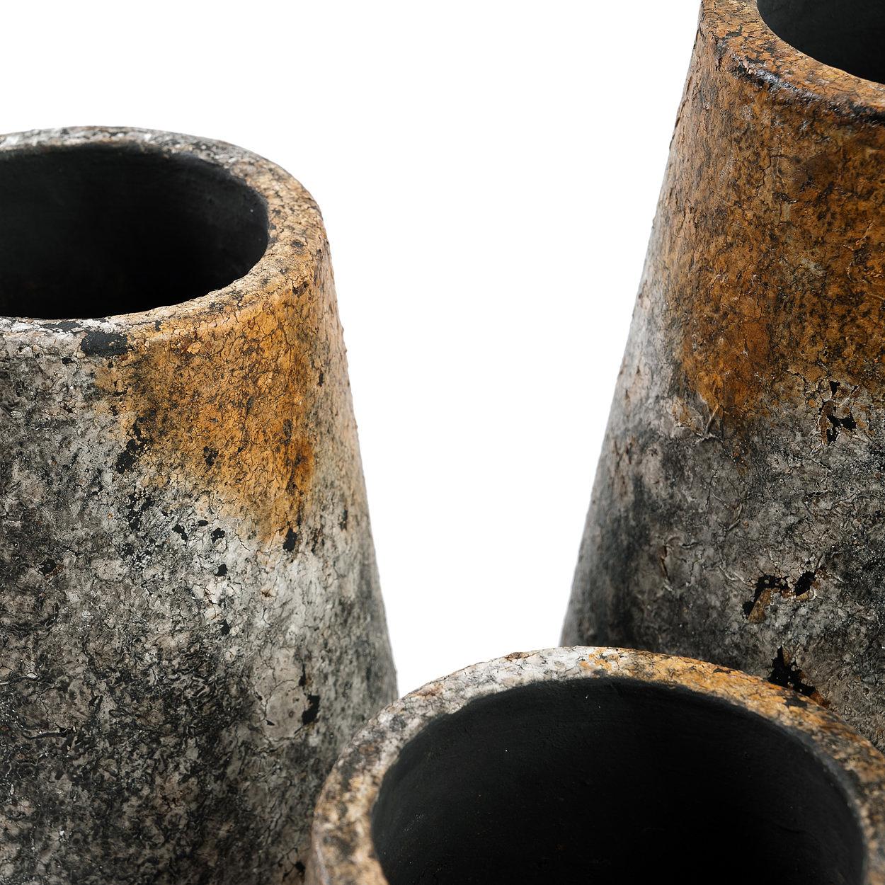 Spooky Vase Ceramic Grey 3