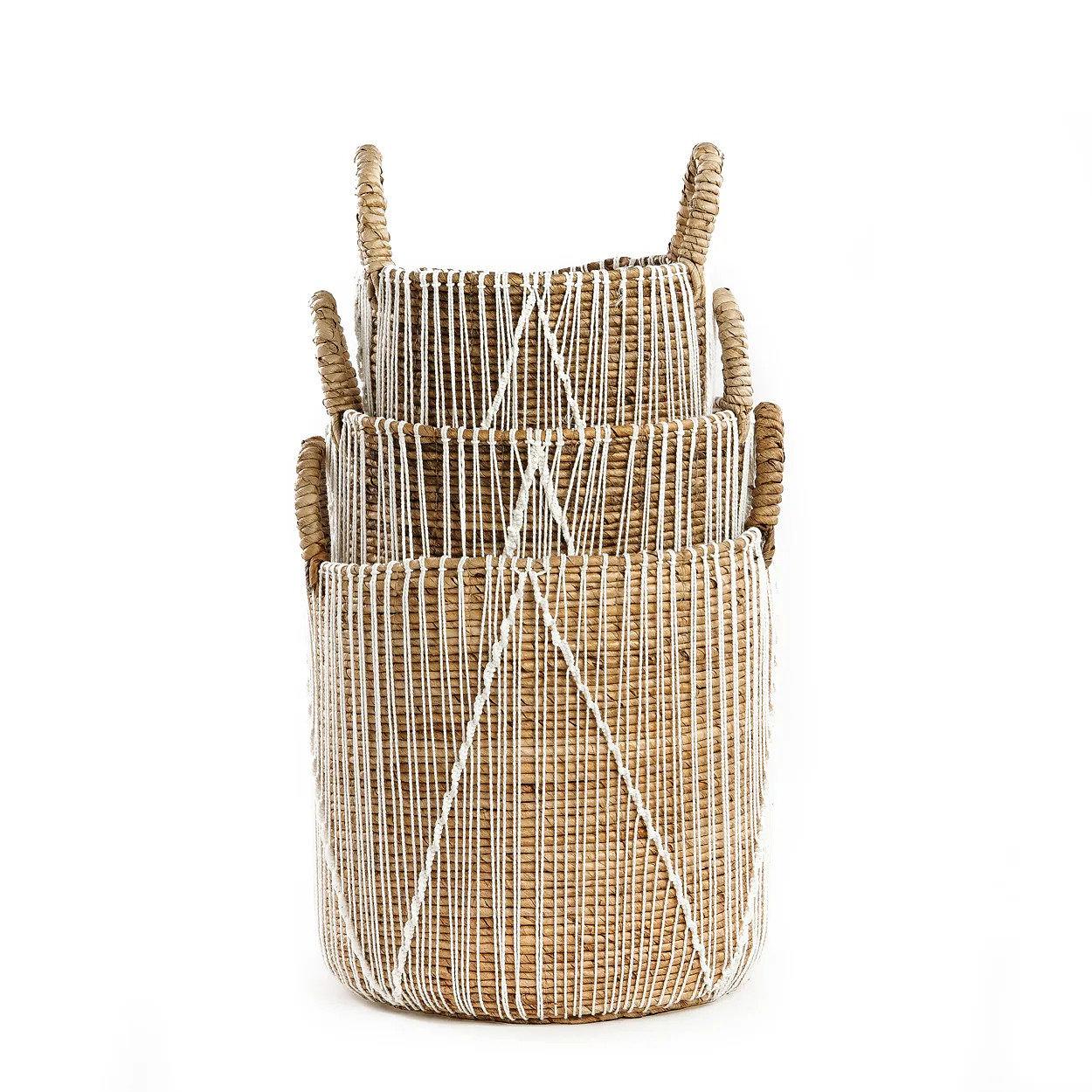 Straight Stitched Basket Macrame 7