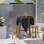 Tablecloth Linen Black 150x150cm 4