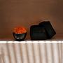 Beaded basket Black 1