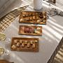 Tablecloth linen beige 150x150cm 2