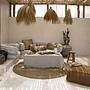 Tablecloth linen beige 150x150cm 3