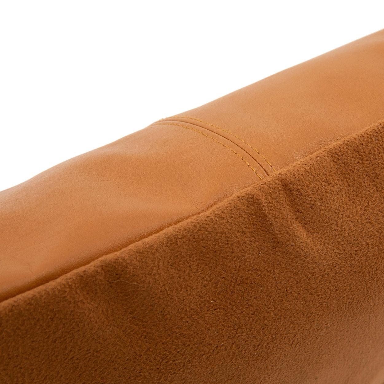 Kissenbezug Leder Braun 2