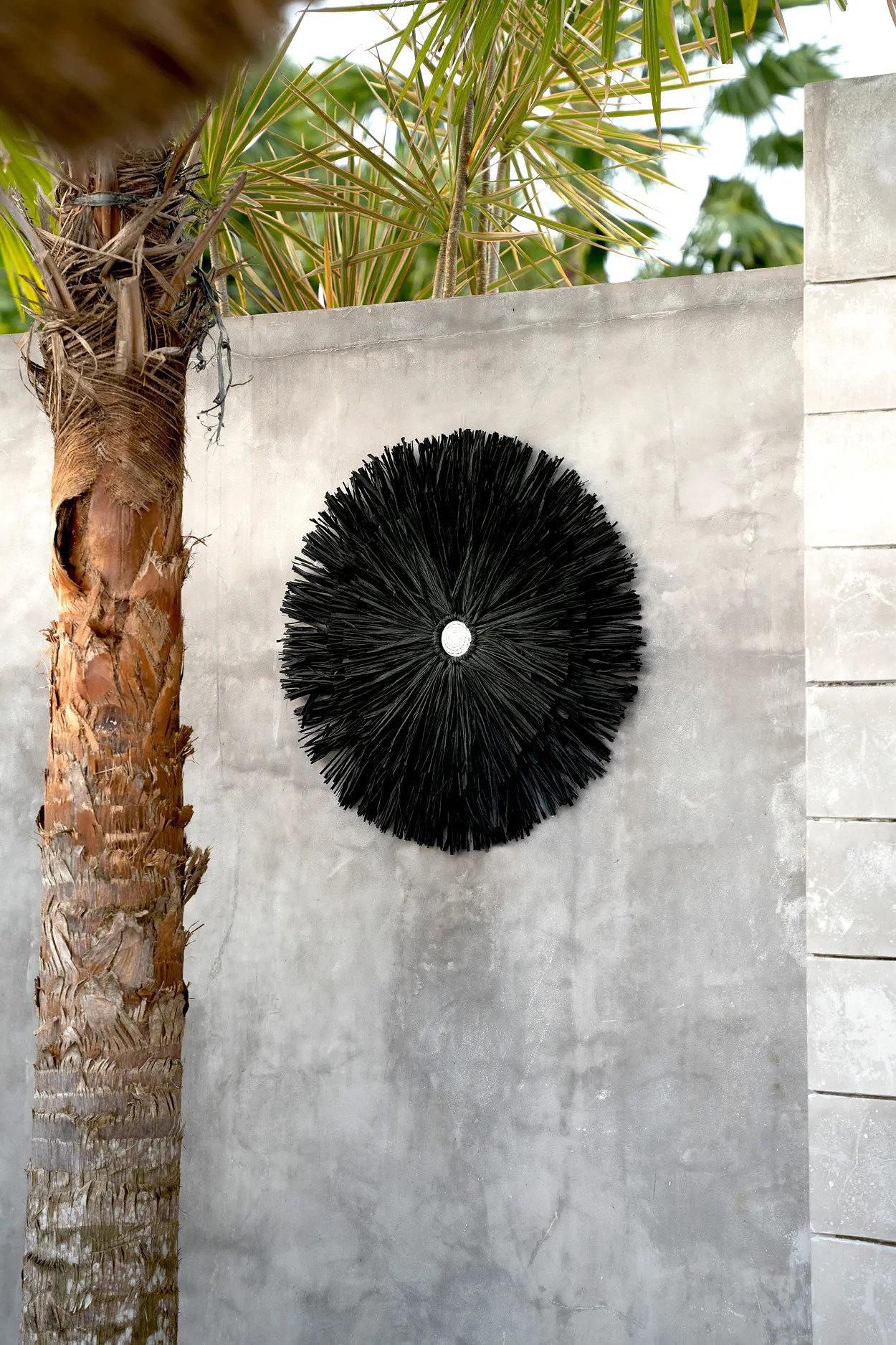 Juju Wall Decoration Raffia Black 4