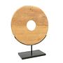 Plate on stand Teak brown 6