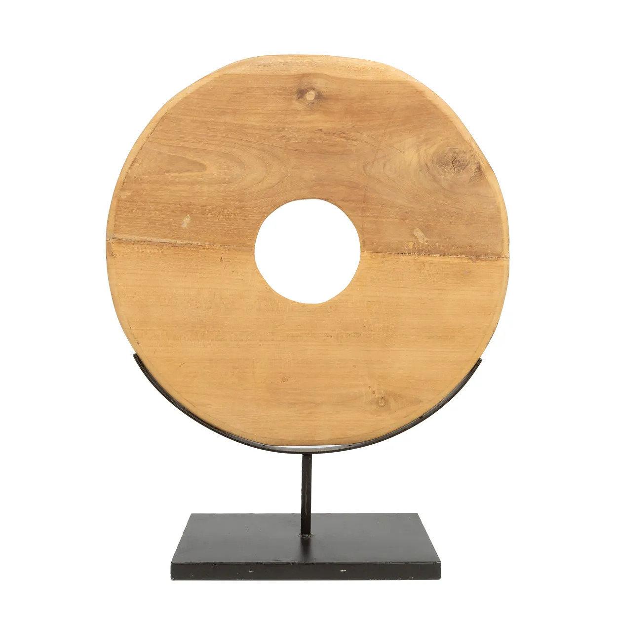 Plate on stand Teak brown 0