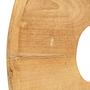 Plate on stand Teak brown 7