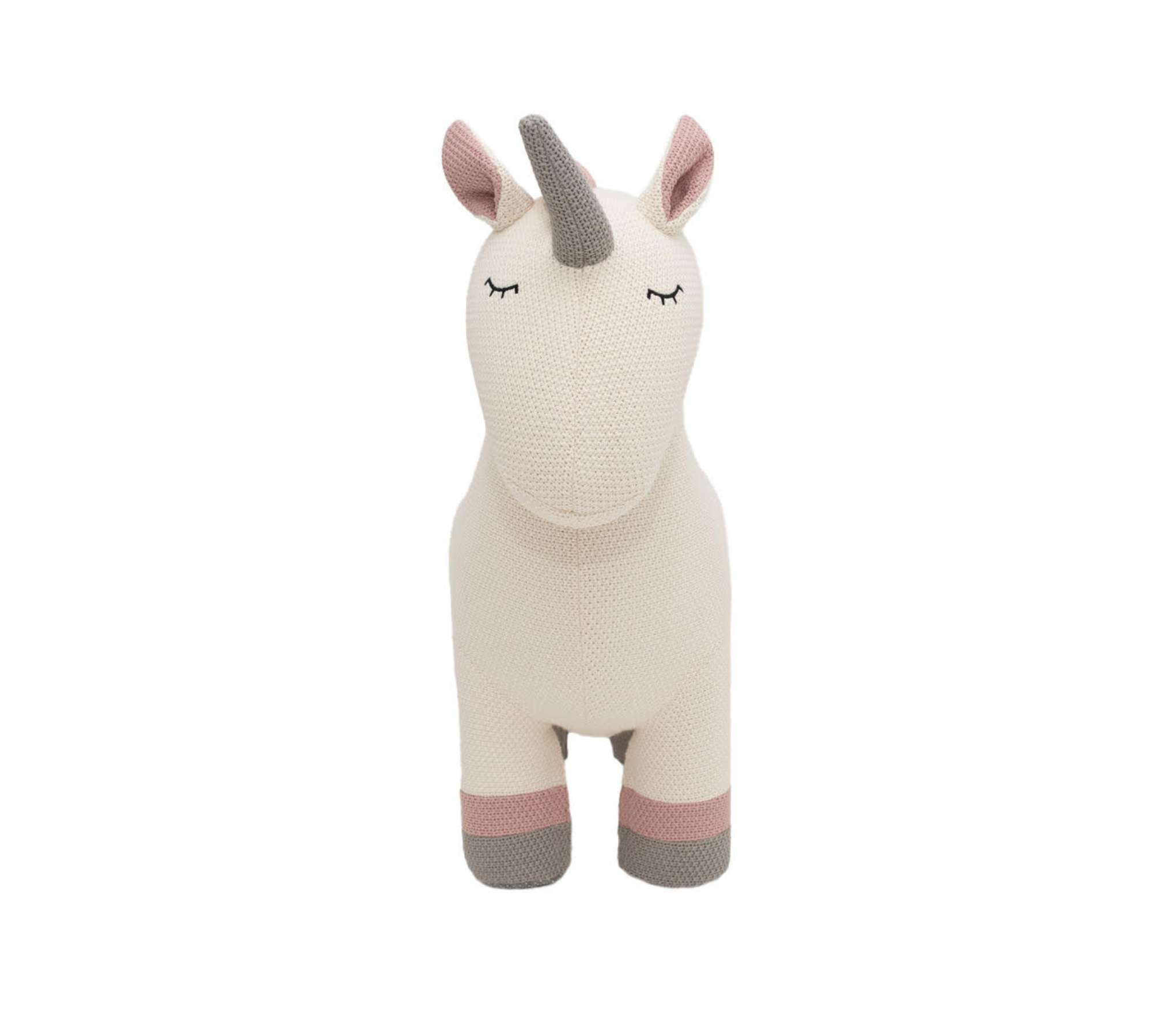 Unicorn Maxi Plush Toy Cotton Wood White 2