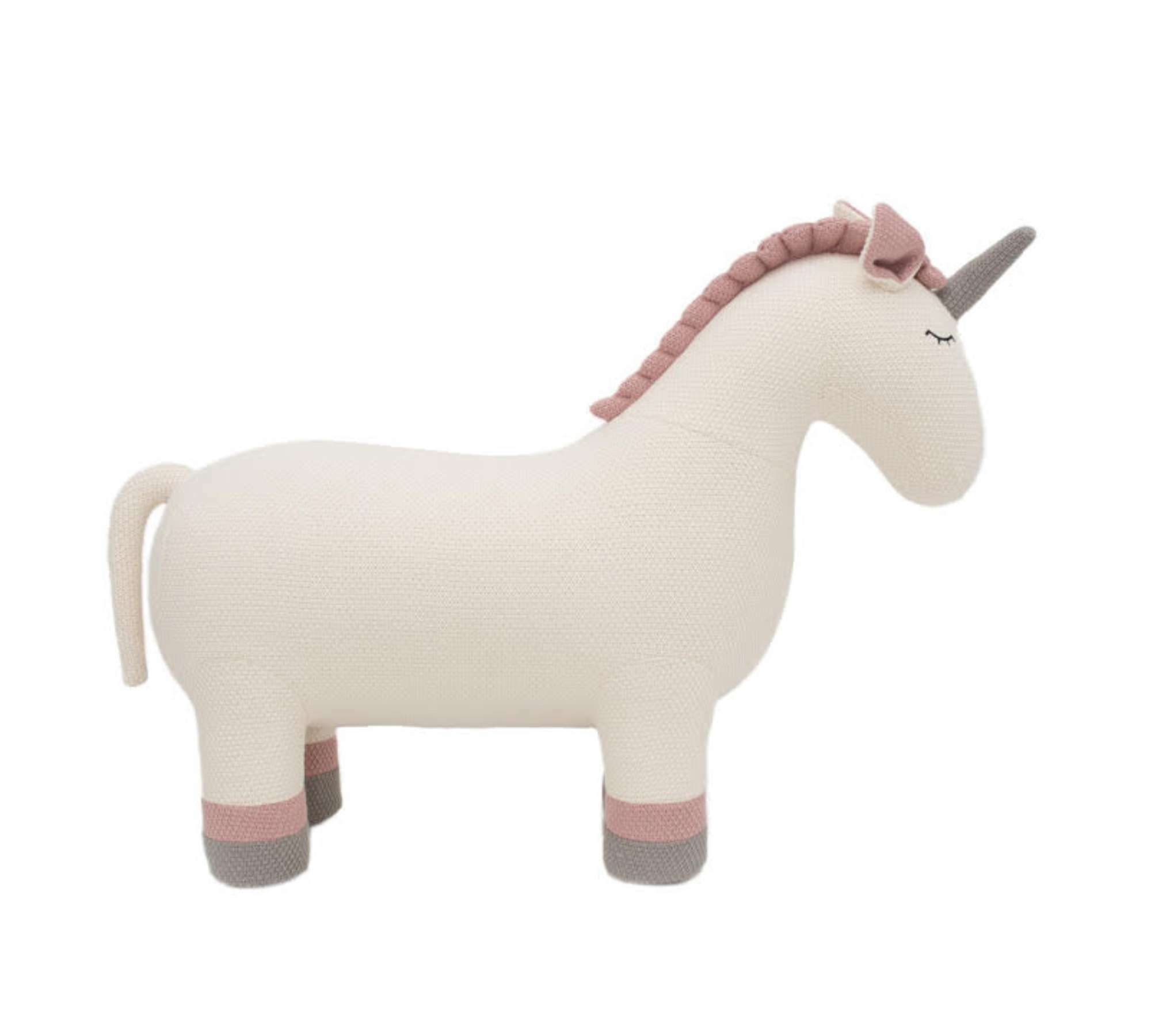 Unicorn Maxi Plush Toy Cotton Wood White 3