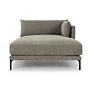 Vincent 1-seater chaise longue right Planet Grey Green 2