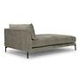 Vincent 1-seater chaise longue right Planet Grey Green 3