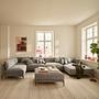 Vincent 1-seater chaise longue right Planet Grey Green 5